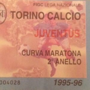TORINO CALCIO 1995-1996 TORINO -JUVENTUS CURVA MARATONA