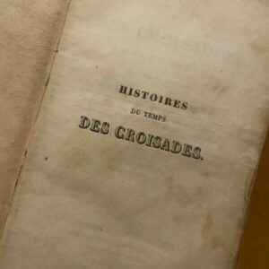 Libro Antico Come da Foto 1825 HISTOIRES DES CROISADES  S.W. SCOTT Volume 2